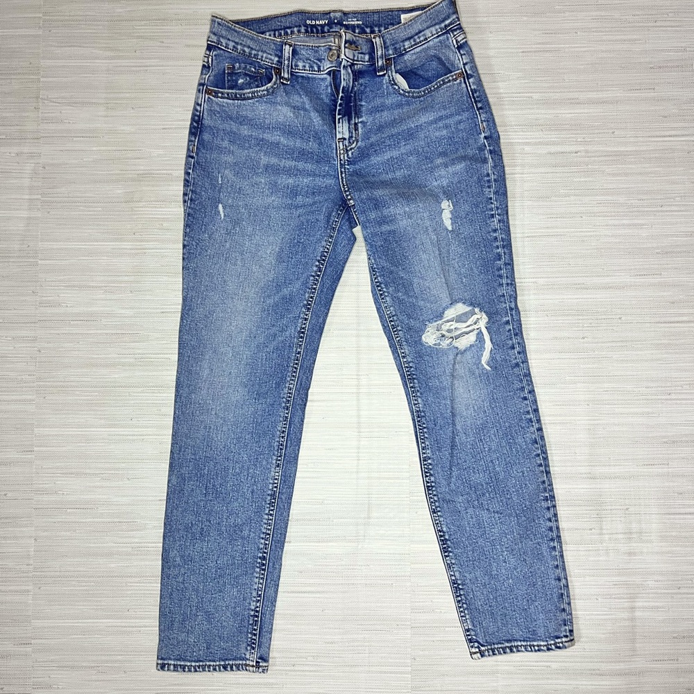 Old Navy Mid Rise Boyfriend Jeans | Size 0